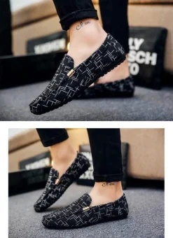 Lässige Slip-On-Canvas-Schuhe für Herren – Stilvolles saisonales Schuhwerk