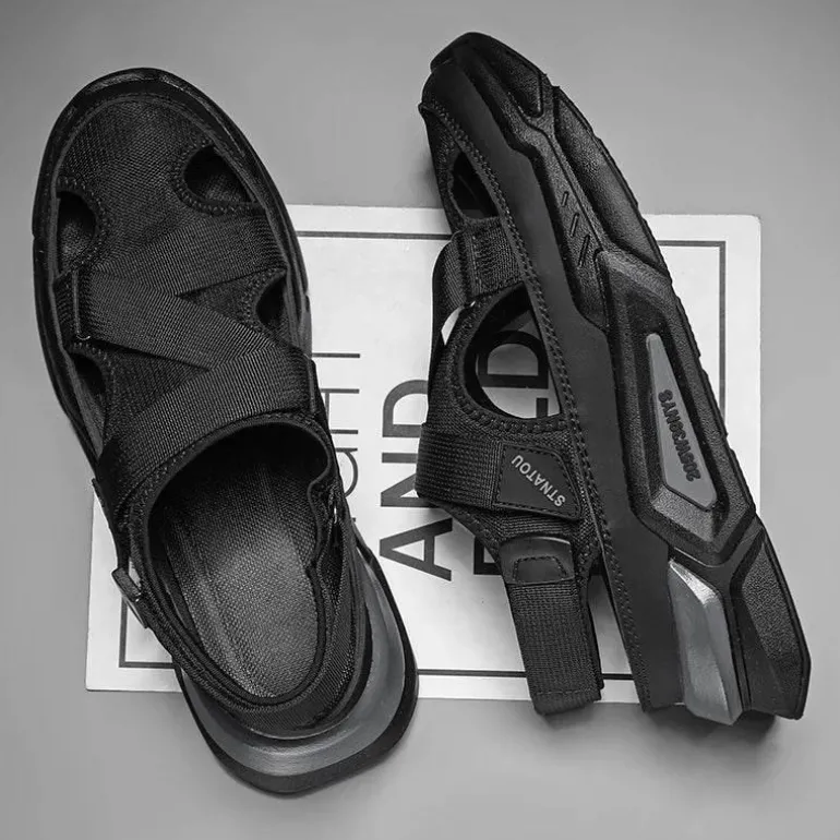 Lässige Sommersandalen aus Leder – Rutschfester Outdoor-Komfort