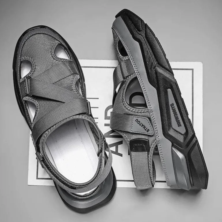 Lässige Sommersandalen aus Leder – Rutschfester Outdoor-Komfort