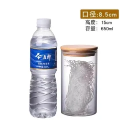 Luftdichte Vorratsgläser aus Bambusglas – Küchenorganizer