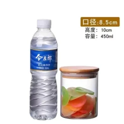 Luftdichte Vorratsgläser aus Bambusglas – Küchenorganizer