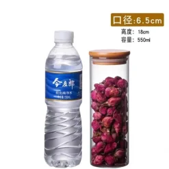 Luftdichte Vorratsgläser aus Bambusglas – Küchenorganizer