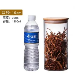 Luftdichte Vorratsgläser aus Bambusglas – Küchenorganizer