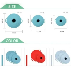 Luftdichter Silikondeckel für Lebensmittel – wiederverwendbarer, selbstdichtender Deckel