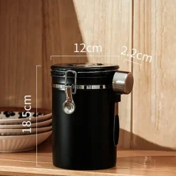 Luftdichter Vorratsbehälter aus Edelstahl – langlebiges, elegantes Design