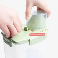 Luftdichter Vorratsbehälter für Lebensmittel – Messbarer Küchen-Organizer