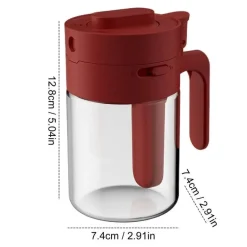 Luftdichtes Gewürzglas aus Glas mit Verschlusslöffel – Aufbewahrungsbehälter für die Küche