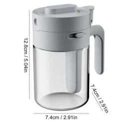 Luftdichtes Gewürzglas aus Glas mit Verschlusslöffel – Aufbewahrungsbehälter für die Küche