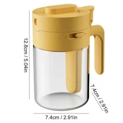 Luftdichtes Gewürzglas aus Glas mit Verschlusslöffel – Aufbewahrungsbehälter für die Küche