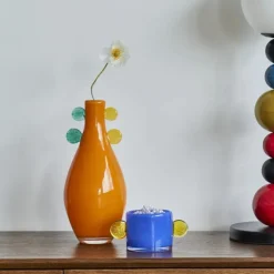 Lunava Pop Glass Vase – Colorful Sculptural Gradient Art Vase