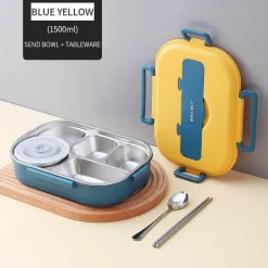 Lunchbox aus Edelstahl für Kinder – Bento-Box mit mehreren Fächern