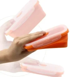 Lunchbox-Set aus Silikon – umweltfreundliche, tragbare Lebensmittelbehälter