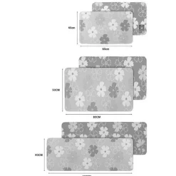 Lustige rutschfeste Fußmatte – waschbar „Please Go Away“ Willkommensmatte