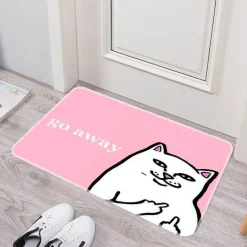 Lustige rutschfeste Fußmatte – waschbar „Please Go Away“ Willkommensmatte