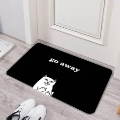 Lustige rutschfeste Fußmatte – waschbar „Please Go Away“ Willkommensmatte