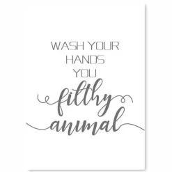 Lustige Toiletten-Leinwandkunst – humorvolle Badezimmerdekoration