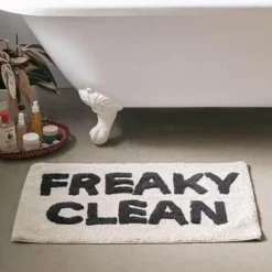 Lustiger nordischer Badezimmerteppich - Humorvoller Teppich