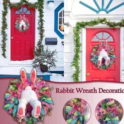 Lustiges Hasen-Türornament – ​​süßes Frühlingsdekor