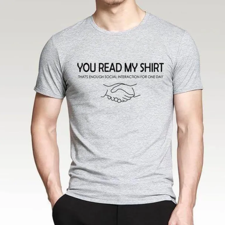 Lustiges T-Shirt - Du liest mein Shirt-Design