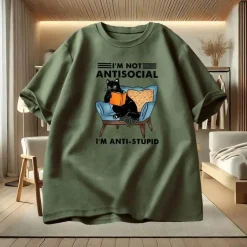 Lustiges T-Shirt „I Am Not Antisocial“ – humorvolles Social Statement T-Shirt