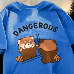 Lustiges Waschbär-Spiegel-T-Shirt – Grafik-Tier-T-Shirt