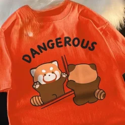 Lustiges Waschbär-Spiegel-T-Shirt – Grafik-Tier-T-Shirt