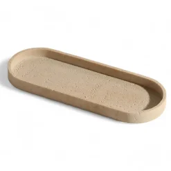 Luxe Sandstone Bathroom Set - Elegant Bath Accessories Collection