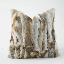 Luxuriöse handgewebte Kissenbezüge und Pouf-Bezüge in Bronzing-Optik