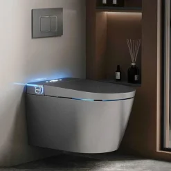 Luxuriöse, intelligente schwimmende Toilette – futuristische Badezimmer-Innovation
