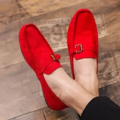 Luxuriöse Slip-On-Fahrerschuhe aus Wildleder für Herren