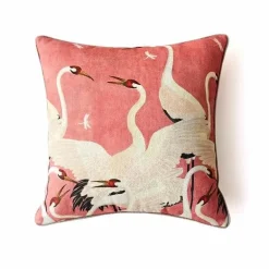 Luxuriöser Chenille-Kissenbezug mit Rüschen in Grün – Dekoratives 35x45-Kissen für stilvolle Wohndekoration