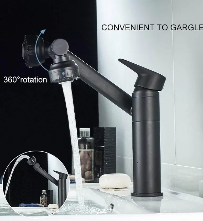 Luxuriöser drehbarer Wasserhahn – elegante Küchen- und Badezimmerarmatur