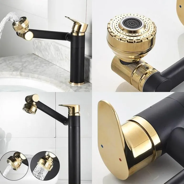 Luxuriöser drehbarer Wasserhahn – elegante Küchen- und Badezimmerarmatur