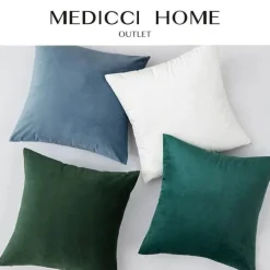 Luxuriöser Kissenbezug aus Samt – weicher Euro-Kissenbezug in mehreren Farben und Größen