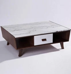 Luxuriöser moderner Marmor-Couchtisch - Vera Wood Design