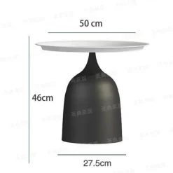 Luxuriöser nordischer Beistelltisch mit Eisen-Metallhalterung