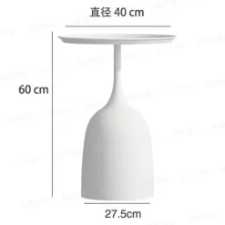 Luxuriöser nordischer Beistelltisch mit Eisen-Metallhalterung