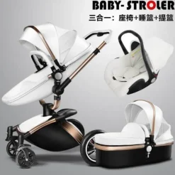 Luxuriöses europäisches Kinderwagenset – 3-teilige Optionen