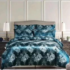 Luxuriöses Jacquard-Bettwäscheset für Kingsize-Betten – Bettbezug, Steppdecken, hochwertige Heimtextilien