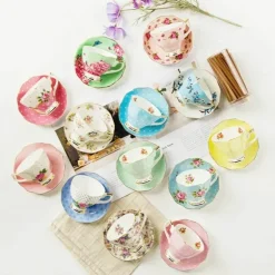 Luxuriöses Kaffeetassen-Set aus Keramik – ideal für Tee und als Geschenk