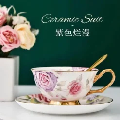 Luxuriöses Kaffeetassen-Set aus Keramik – ideal für Tee und als Geschenk