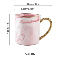 Luxuriöses Kaffeetassen-Set mit Goldrand – Elegantes Geschenk für Paare