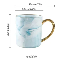 Luxuriöses Kaffeetassen-Set mit Goldrand – Elegantes Geschenk für Paare