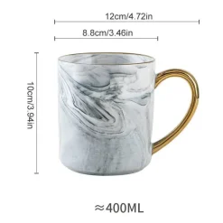 Luxuriöses Kaffeetassen-Set mit Goldrand – Elegantes Geschenk für Paare