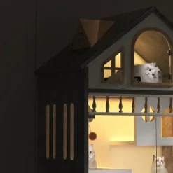 Luxuriöses Katzenhaus aus Holz – gemütlicher Unterschlupf für den Innenbereich