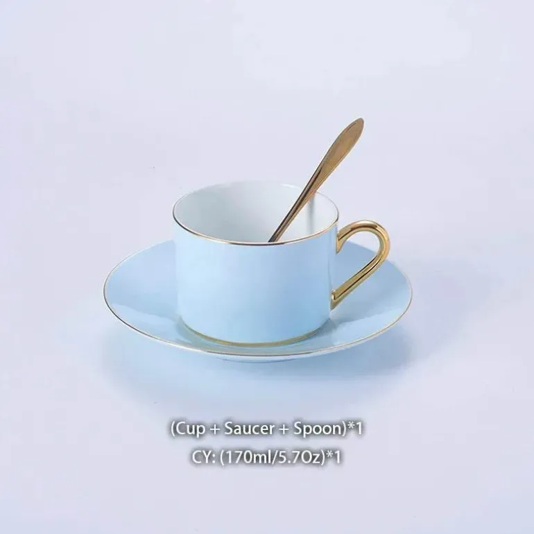 Luxuriöses Tee- und Kaffeeset aus Porzellan – Teekanne mit Tassen aus Bone China