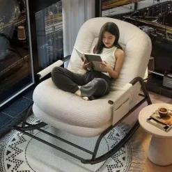 Luxury Rocking Chair - Padded Modern Relaxation Furniture