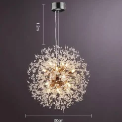 Löwenzahn-Kristall-Kronleuchter – Elegante Beleuchtungsvorrichtung