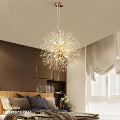 Löwenzahn-Kristall-Kronleuchter – Elegante Beleuchtungsvorrichtung