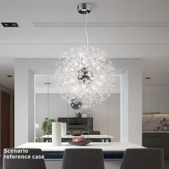 Löwenzahn-Kristall-Kronleuchter – Elegante Beleuchtungsvorrichtung